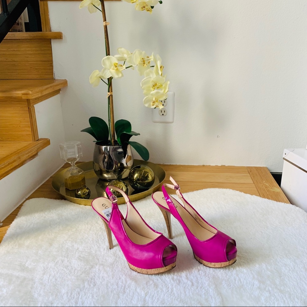 NWT Guess by Marciano Peep Toe Heels